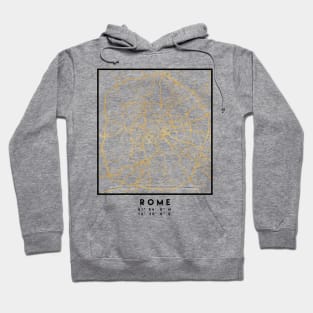 ROME ITALY CITY STREET MAP ART Hoodie